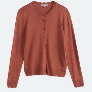 Rust Cardigan Sweater